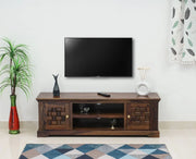 ONIJA Sheesham Wood Two Door TV Cabinet
