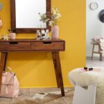 ONIJA Solid Sheesham Wood Study Table with 2 Drawers Writing Desk Wooden Laptop Table Multipurpose Workstation for Study Room Home and Office (Honey Finish)