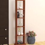 ONIJA Art Solid sheesham Wood Bookshelf/Display Rack | Natural Finish
